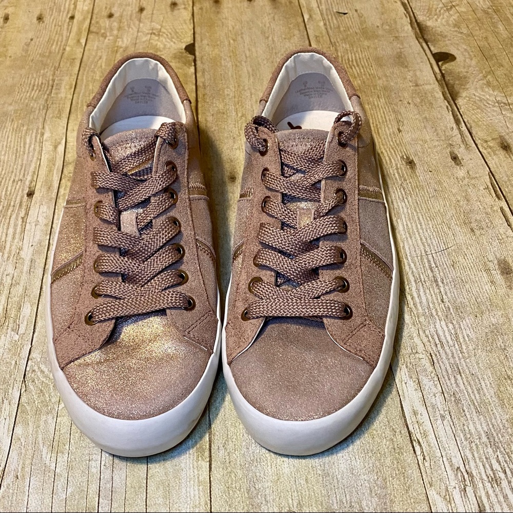 Sam Edelman Baylee Pink Glitter Sneakers - Size 9